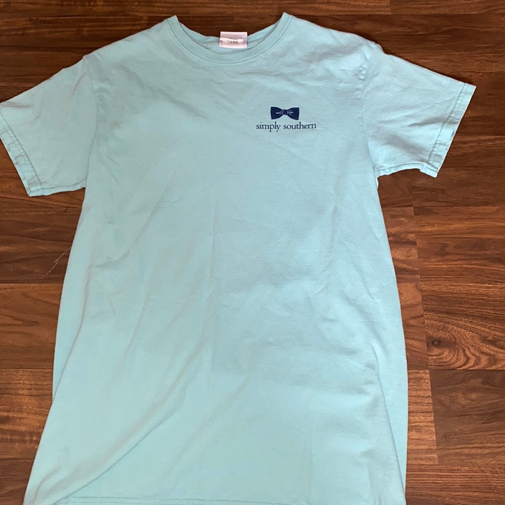 Simply southern turquoise and pink shirt